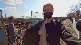 I was caught by a stranger completely naked under my coat