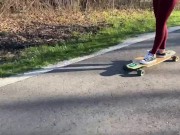 Preview 3 of LONGBOARDING FOLLOWED BY SEXY BLOWJOB AND HARDCORE FUCKING CUM IN MOUTH OUTDOORS