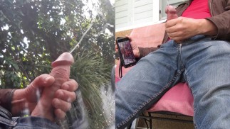 Pandemics 2-Cam Outdoor Huge Cumshot