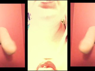 Your girlfriend caught you looking at porn so she spits onyou and slaps your Bonner down NOTALKING