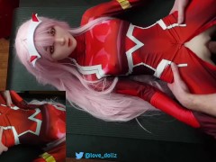 Fucking Zero Two from Darling in the Franxx petite sex doll