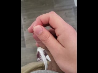 Horny Teen Whips His Dick Out and Cums in Front of a Camera