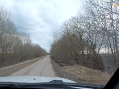 Нарисовала граффити и потрахалась рядом с мотоциклистом (русская, кончил на сиськи) - Screenshot 1 of 16 - Public