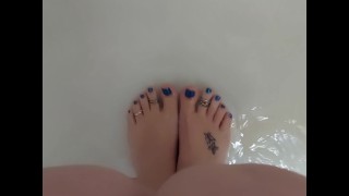 4.29.21 Новые синие ногти на ногах