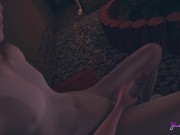 Preview 4 of Yaoi Femboy - POV Otsuke masturbates and gets fucked on the porch of his house