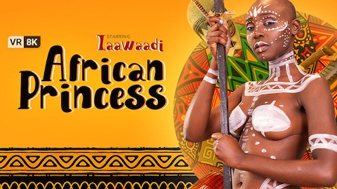 VRConk Возбужденная африканская принцесса любит трахаться с белыми парнями VR порно