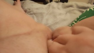 Rubbing my sensitive clit after orgasm