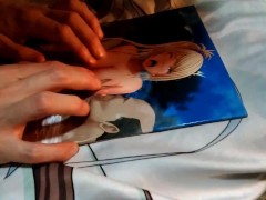 温泉で二次元のおっさん犯される巨乳さらに三次元のおっさんがキス&ザーメンぶっかけ - Screenshot 1 of 16 - Hentai