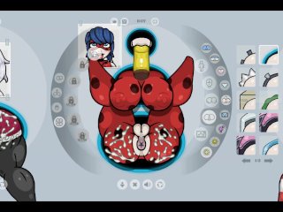 Fapwall [Rule 34_Hentai Game] Miracolous Ladybug_Huge Black Cocks DP