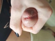Super Close Up Trap Dick Dripping Precum