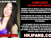 Preview 1 of HKJFANS - Hotkinkyjo fist her ass, anal prolapse & open her butt with XO speculum