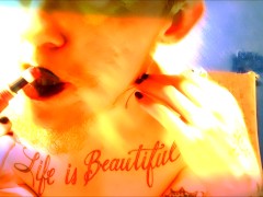 Solo Queer Lipstick Boy FTM Glam Tease