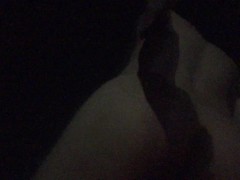 Risky walk with a naked erection at midnight to shoot the world heritage night cherry blossoms 0331