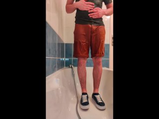 Piss Brown Shorts AndWarm Shower