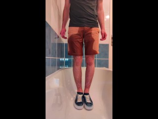 Piss Brown Shorts and Warm Shower