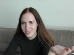 Public blowjob in the RESTAURANT ! Her stepsister  is watching ( Mia Piper aka Hazel Grace )