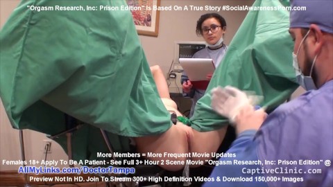 Private Prison Inmate Donna Leigh Is Used By Doctor Tampa & Nurse Lilith Rose For Orgasm Research