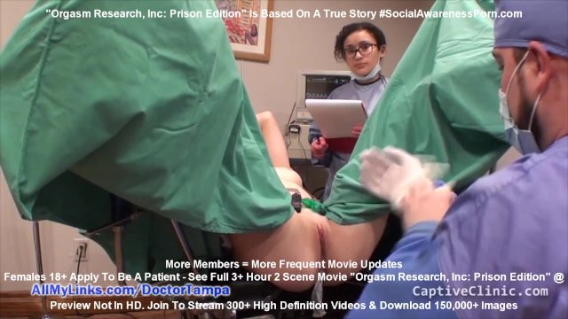 porn video thumbnail for: Private Prison Inmate Donna Leigh Is Used By Doctor Tampa & Nurse Lilith Rose For Orgasm Research
