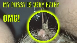 POV OF A CRAZY HAIRY PUSSY PISS