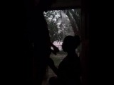 Fucking while raining with the door open public rough throat fuck