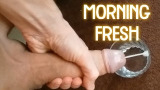 Fresh In The Morning Sipping My Cum