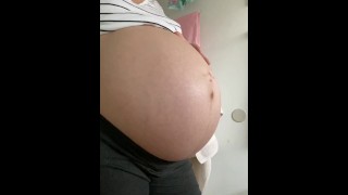 Sfw Tease At 9 Months Pregnant