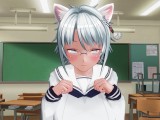 3D HENTAI YURI 猫女子校生は放課後オマンコを舐める