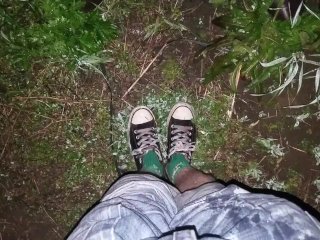 My friend piss on my convers and socks (MEGA PISS)