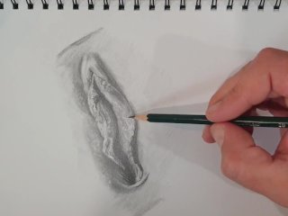 Drawing a sexy Vagina. Porn art Video number 1