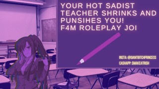 Sadist Teacher SHRINKS You And Forces You To Cum For Her F4M Giant Feet Roleplay JOI
