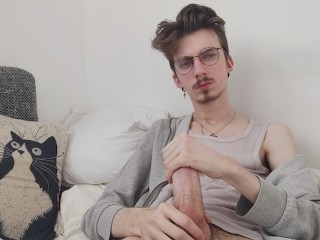 Jerking off alone