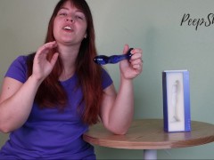Toy Review - Chrystalino Gallant Blue Glass Curved Dildo Wand