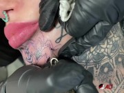 Preview 6 of Australian bombshell Amber Luke gets a new chin tattoo