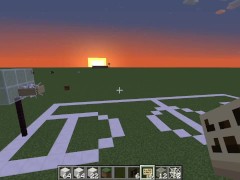 How to easily build a basketball court in Minecraft (tutorial)