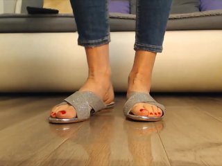 Mistress in Sexual Flip Flops , Needs Massage_with Tongue