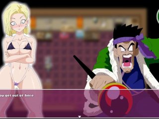 Android Quest For The Balls - Dragon Ball Part 4 - Android 18 And The_Big Boobs