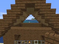How to build a easy beach house in Minecraft (tutorial)
