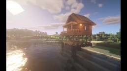 如何在Minecraft中建造一个简单的海滨别墅（教程）