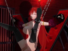 3D HENTAI BDSM Succubus seduced the owner in the basement