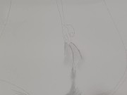 Preview 3 of Drawing Emily Bloom Fingering. Porn art video number 3 (no sound)