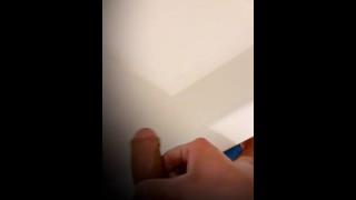 Peeing in the bathtub