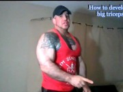 Preview 5 of Bodybuilder the protector, how to develop huge triceps
