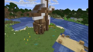 Hoe je gemakkelijk een windmolen bouwt in Minecraft (tutorial)
