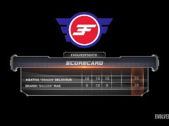 Lesbian Sex Wrestling As Agatha Delicious Sits On Brandi Mae Face Then Scissors Her