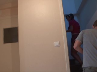 My husband wasn't there and I couldn't resist the allure of FRESH cock in the house