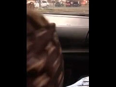 Dumb thot sucks my dick infront of the mall. Her head crazzy can’t frunt