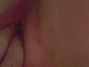 Preview 4 of Amateur sexy pale redhead ginger intimate pov close up stretched pussy cumming hard
