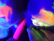 Preview 6 of Hot tinder college slut collabs using glowing vibrator