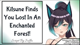 Kitsune Encontra Você Perdido Em Uma Floresta Encantada Saudável