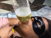 Stepdaughter Drinking her Golden Juice (piss / Urine) - Pornhub.com